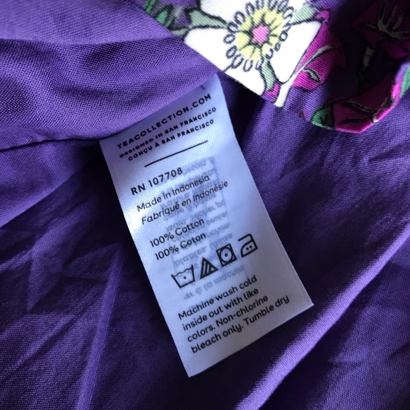 Tea | Purple Flower Print Sz 3 Kids Skirt - Picture 4 of 9